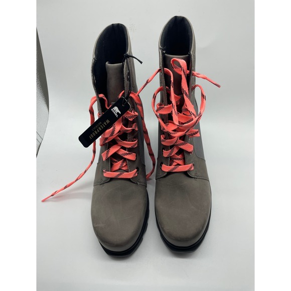 NWT Sorel Joan of Arctic Waterproof Wedge III Lexie Bootie Quarry Sz 10 Grey - Picture 6 of 13